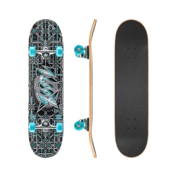 Xootz Doublekick Skateboard 31 Inch X 8 Inch 7 Ply Maple Deck - Industrial - Image 6