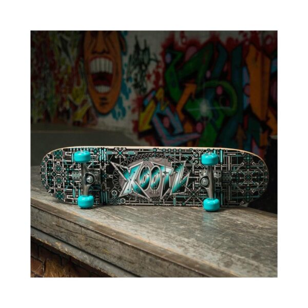 Xootz Doublekick Skateboard 31 Inch X 8 Inch 7 Ply Maple Deck - Industrial - Image 7