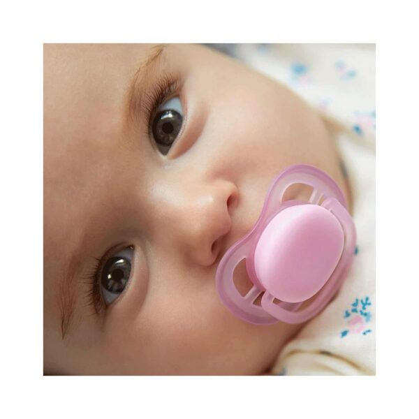 Philips Avent Ultra Air Dummy Soother Breathable Orthodontic 6-18 Months 2 Pack - Rabbit/Hedgehog - Image 5