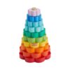 Fisher-Price Wooden Ring Stacker Toddler Fine Motor Toy - 10 Wood Pieces