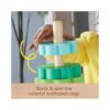 Fisher-Price Wooden Ring Stacker Toddler Fine Motor Toy - 10 Wood Pieces - Image 3