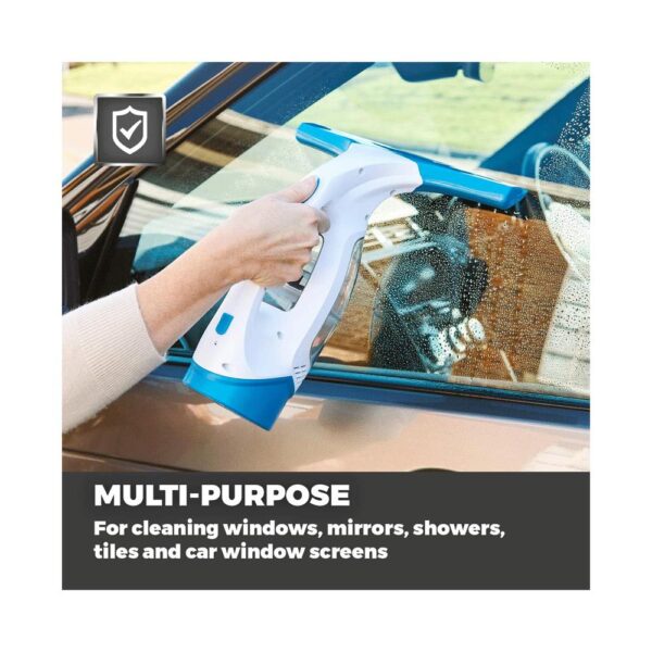 Tower Cordless Window Cleaner With Rechargeable Battery 20W 150ml Water Tank - Cool Blue - Image 5