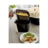 Swan Retro Manual Air Fryer Healthy Frying Non-Stick 1800W 6 Litre - Cream - Image 2