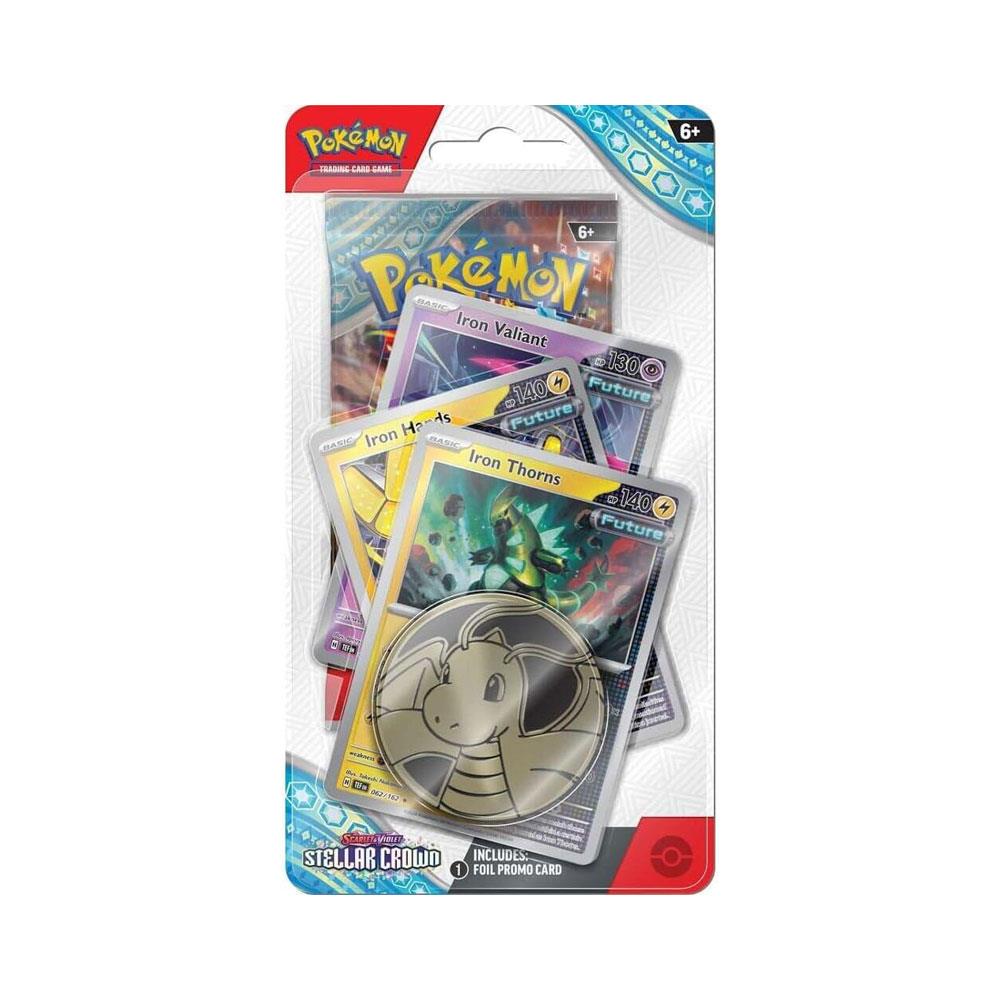 Pokemon TCG Scarlet & Violet 7 Stellar Crown Premium Checklane Trading Card Game - Iron Thorns 1 Pokemon TCG Scarlet & Violet 7 Stellar Crown Premium Checklane Trading Card Game - Iron Thorns