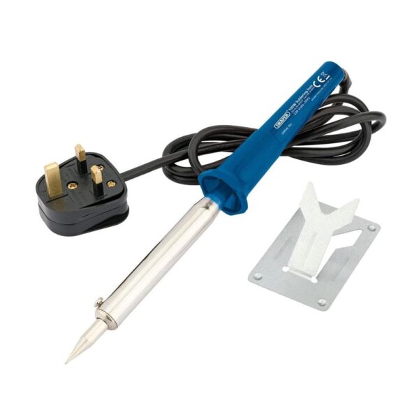 Draper Soldering Iron 100W 230V Electrical Soldering Iron Kit - Blue