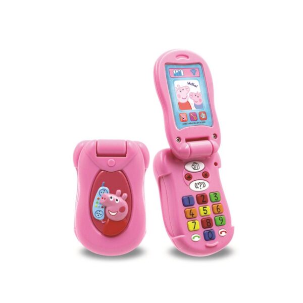 Peppa Pig Flip & Learn Toy Phone - Multicolour - Image 2