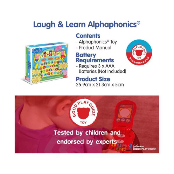 Peppa Pig Peppa's Laugh And Learn Alphaphonics Interactive Toy - Multicolour - Image 6