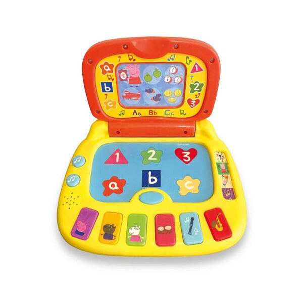 Peppa Pig Peppa's Laugh And Learn Toy Laptop 4 Fun Activities Kids Interactive Learning Toys - Multicolour - Image 2