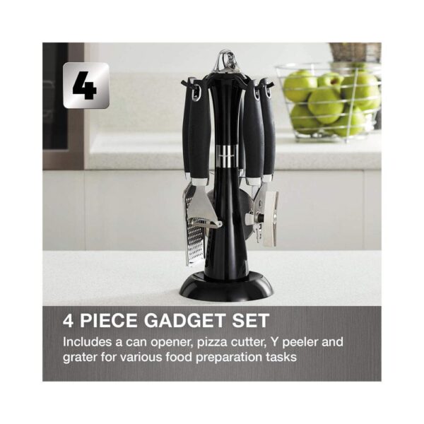 Morphy Richards Dune 4 Piece Gadget Set With Carousel Stand - Black - Image 3