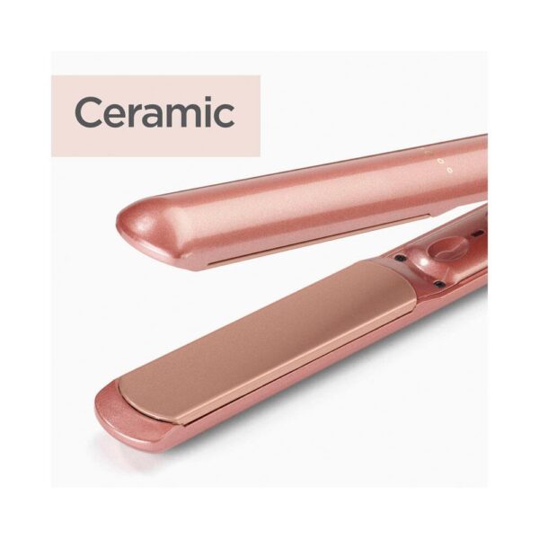 BaByliss Elegance 235 Hair Straightener Ultra Smooth Plates Quick Styling 3 Heat Settings - Rose Gold - Image 3