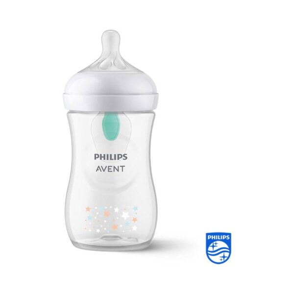 Philips Avent Natural Response Baby Bottle 260ml With AirFree Vent 1 Months+ - Bear - Image 2