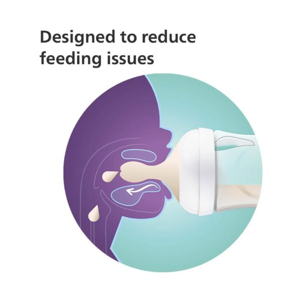Philips Avent Natural Response Baby Bottle 260ml With AirFree Vent 1 Months+ - Bear - Image 6