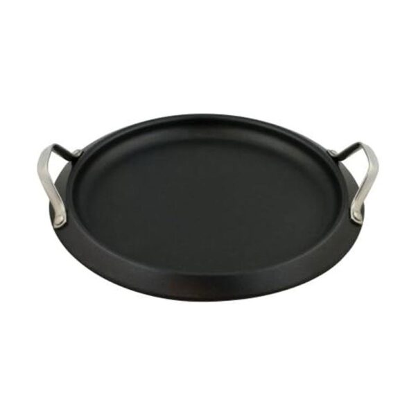 Dexam Supreme Non-Stick Pizza Pancake Flat Griddle 34cm Stainless Steel - Black