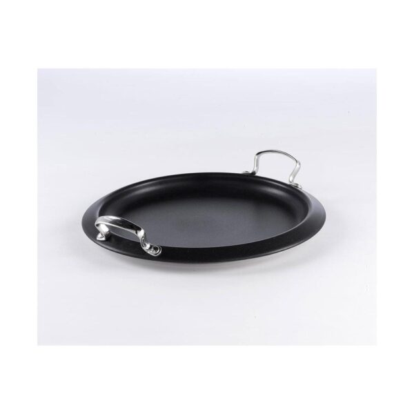 Dexam Supreme Non-Stick Pizza Pancake Flat Griddle 34cm Stainless Steel - Black - Image 3