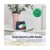 i-box Glow Bedside Alarm Clock With Bluetooth Wireless Charging & Nightlight 5W Stereo Speaker - Black - Image 4