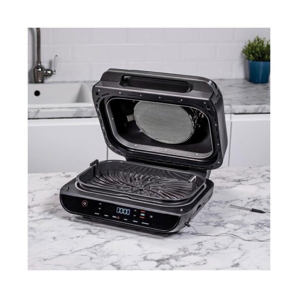 Ninja Foodi MAX Health Grill & Air Fryer Roast Reheat Bake And Dehydrate 2460W 3.8 Litres - Grey And Silver - Image 2