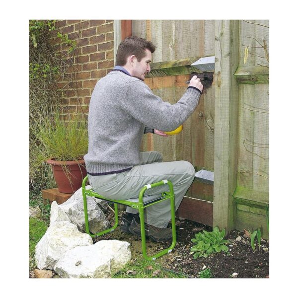 Draper Folding Garden Kneeler And Portable Bench Seat - Green - Image 5