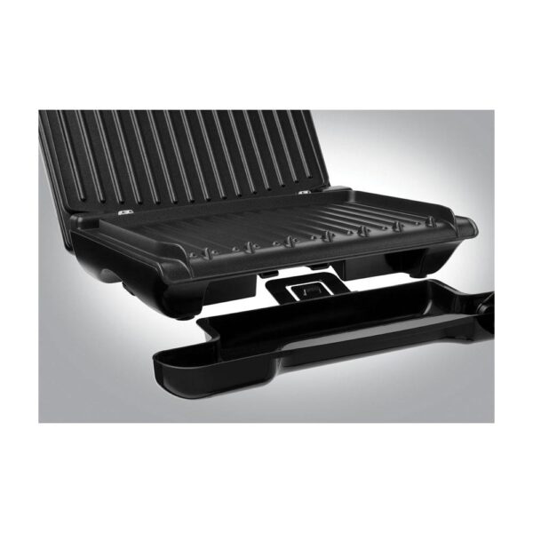 George Foreman Electric Health Grill Medium Family Contact Griddle Panini & Sandwich Toaster 1650W - Grey - Image 5