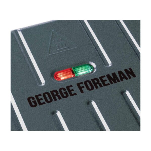 George Foreman Electric Health Grill Medium Family Contact Griddle Panini & Sandwich Toaster 1650W - Grey - Image 6