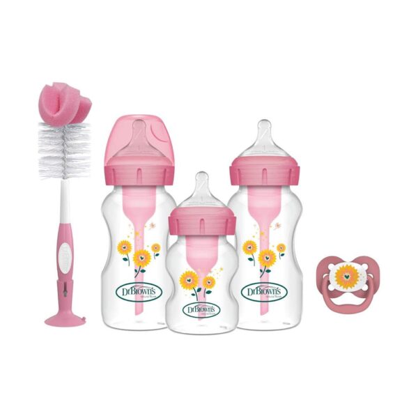 Dr Brown's Options+ Anti-Colic Bottle Gift Set - Pink
