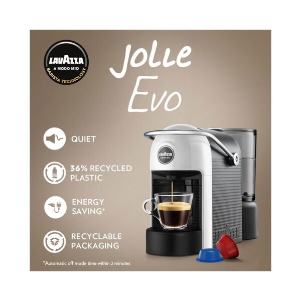Lavazza A Modo Mio Jolie EVO Coffee Capsule Machine 1250W 0.6 Litres - White - Image 7