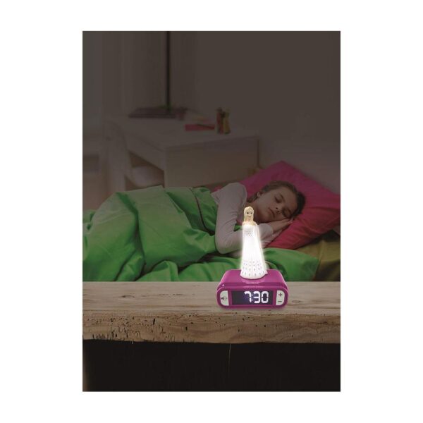 Lexibook 3D Disney Frozen II Elsa Childrens Clock With Night Light - Multicolour - Image 5