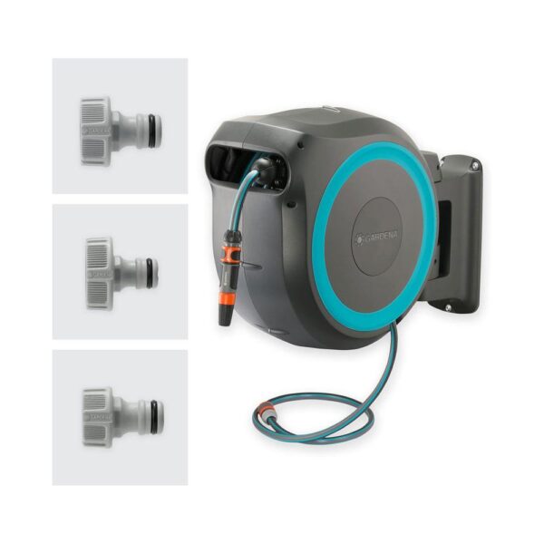 Gardena Wall-Mounted Hose Box RollUp M/L 25m - Turquoise - Image 9
