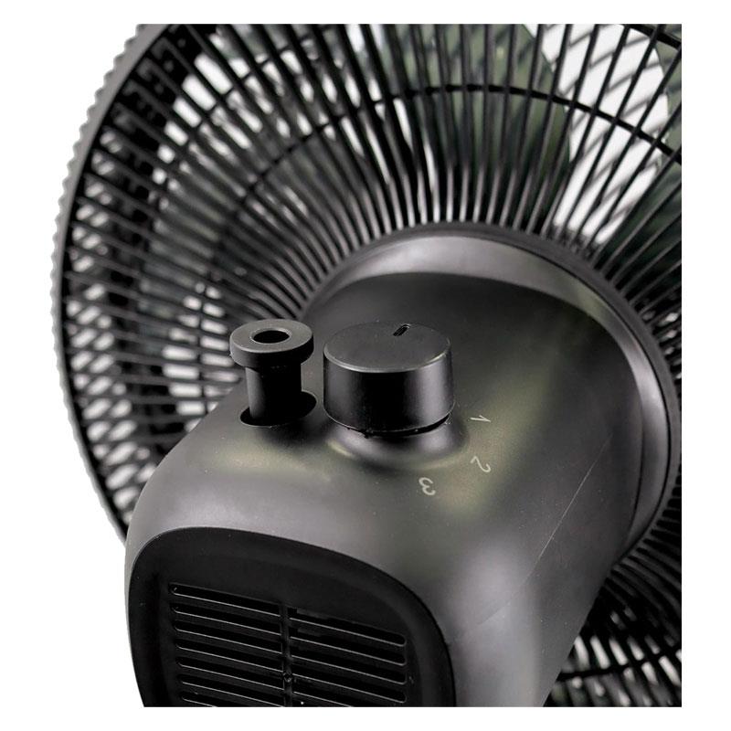 Igenix 12 Inch Pedestal Fan 7 Blades Oscillation 3 Speed Settings - Black - Image 4