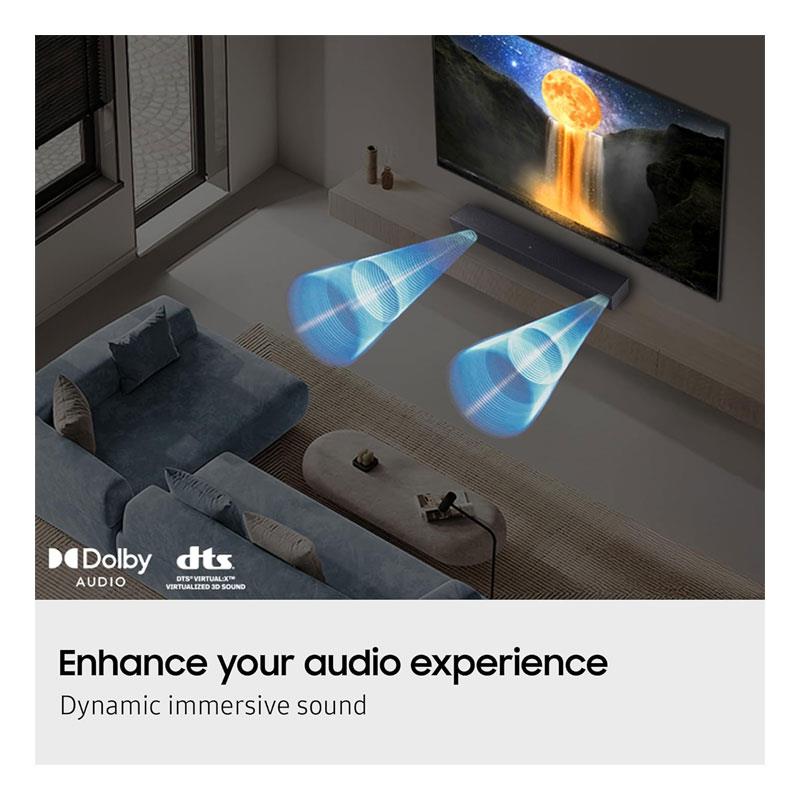 Samsung 2.0 All-in-One Sound Bar 4 Speakers Built-In Subwoofer 40W Black - Image 3