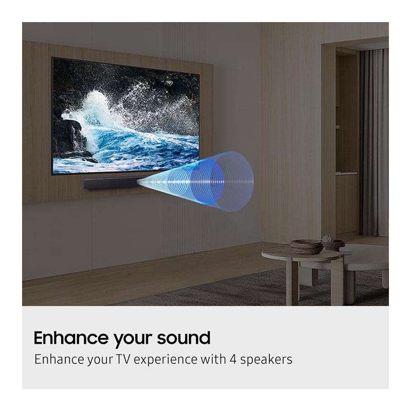 Samsung 2.0 All-in-One Sound Bar 4 Speakers Built-In Subwoofer 40W Black - Image 5
