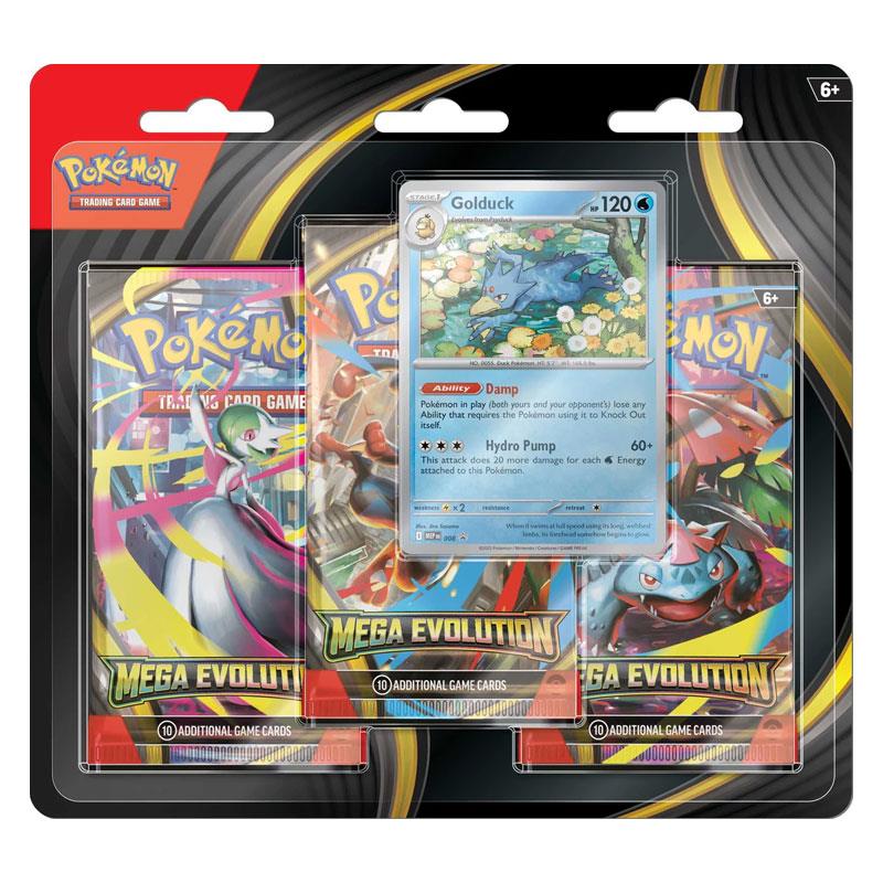 Pokemon TCG Mega Evolution 3 Pack Blister ME01 Golduck