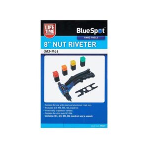 Blue Spot Tools 8 inch nut riveter tool M3 M6 front view