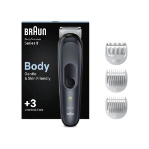 Braun Body Groomer Series 3 for Men – Black/Grey – Front View