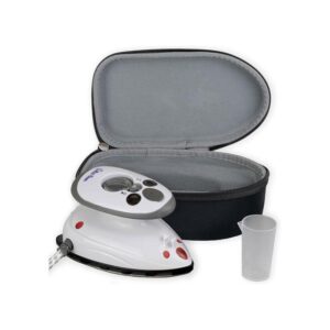 Mini steam iron with ceramic soleplate in black – The Quilted Bear