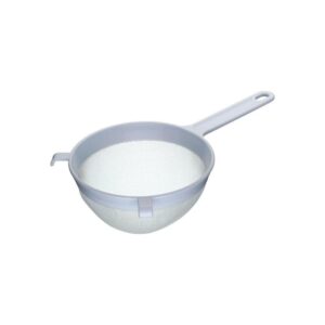 KitchenCraft 18cm White Plastic Sieve with Fine Nylon Mesh