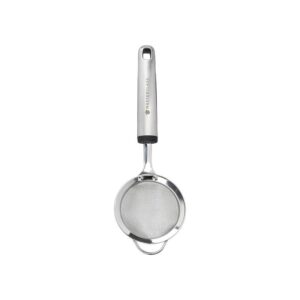 MasterClass 8cm stainless steel sieve with soft grip handle in silver