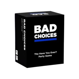 Bad Choices Adult Party Card Game Black Edition – Front Packaging