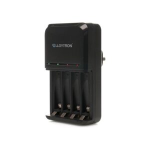 Lloytron Ultra Fast AA AAA smart battery charger black