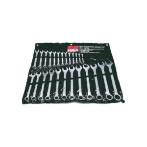 Hilka Tools 25 piece metric combination spanner set chrome vanadium steel