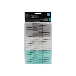 JVL plastic clothes pegs pack of 36 assorted colours