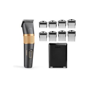 BaByliss Graphite Precision 8-in-1 cordless hair clipper gold black