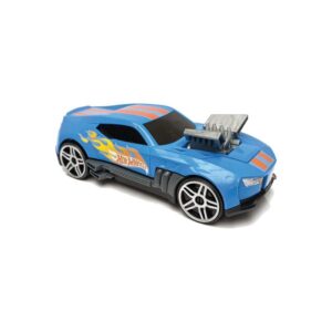 Hot Wheels 2 in 1 Race N Haul car case blue front view