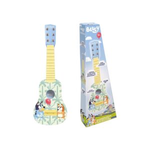 Lexibook Bluey My First Guitar for Kids blue wooden guitar