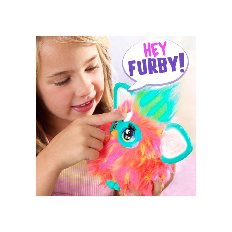 Furby Hasbro Coral Interactive Toy Plush English Version 6 Inch Electronic Pets Toys Multicolour - Image 4