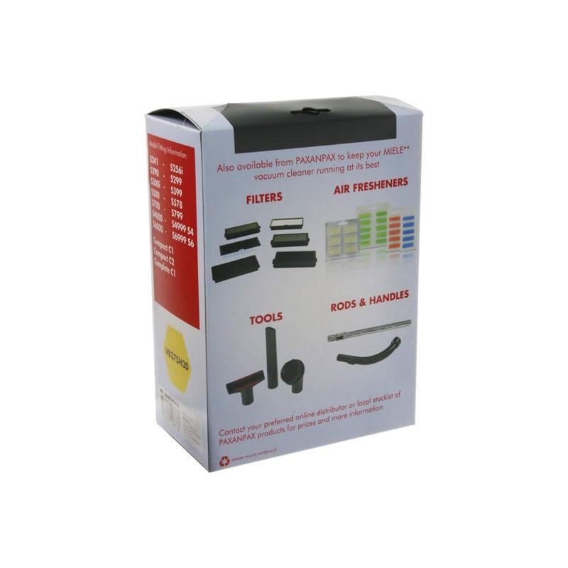 Paxanpax Compatible Miele FJM & H 3D Type SMS Vacuum Bags & Filter Kit Pack of 5+2 White - Image 2