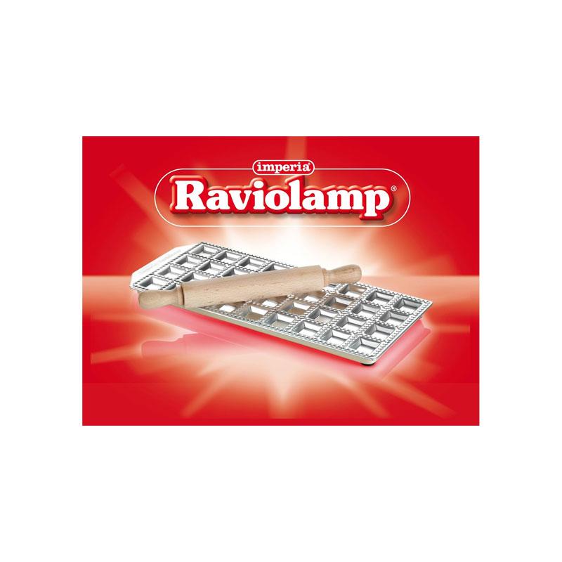 Imperia 36 Hole Ravioli Tray And Rolling Pin Pasta Making Stainless Steel Wood Silver - Image 2