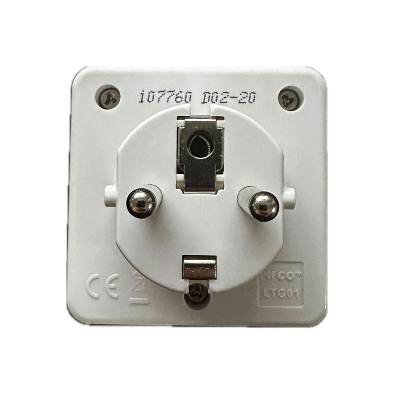 Value Range Travel Adaptor UK To Europe UK 3 Pin To Continental 2 Pin Adaptor White - Image 4