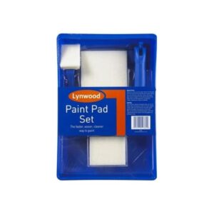 Lynwood 200mm paint pad set wall and ceiling painting pad with adjustable handle grey
