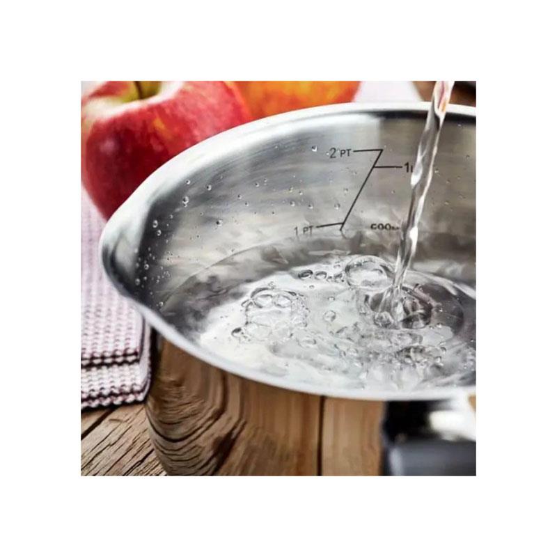 Judge Vista Porringer/Double Boiler/Bain Marie Saucepan And Base 16cm/1.5 Litres Stainless Steel Shatterproof Vented Glass Lid Silver - Image 5