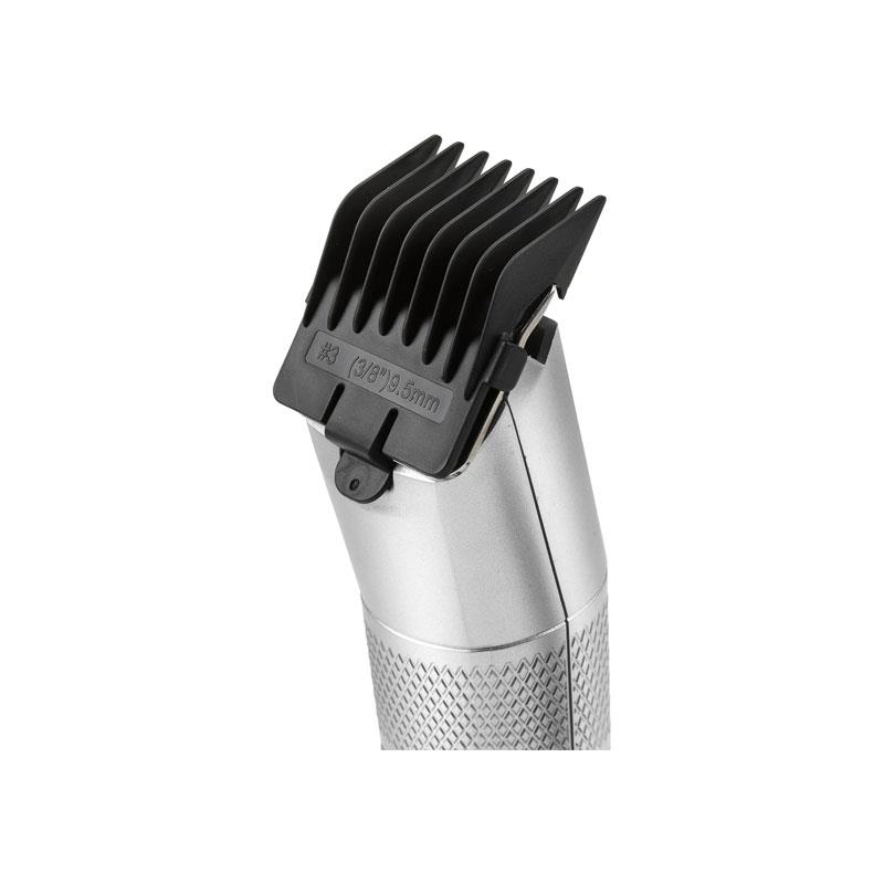 BaByliss For Men The Steel Edition Professional Hair Clipper Set 8 Comb Guides Corded Mains Powered Stainless Steel Blades Silver - Image 5